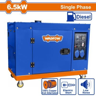 Ηλεκτρογεννήτρια Diesel WADFOW 6.500W κλειστού τύπου με μονοφασική έξοδο