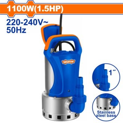 Αντλία Ακαθάρτων Υδάτων WADFOW INOX 1.100W με αυτόματο φλοτέρ