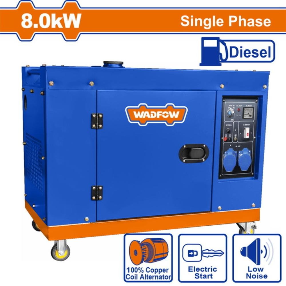 Ηλεκτρογεννήτρια Diesel WADFOW 8000W WDG2A100 Ηλεκτρογεννήτρια Diesel WADFOW 8000W WDG2A100 με ηλεκτρική μίζα