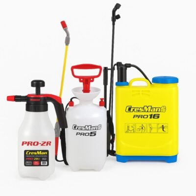 Ψεκαστήρες Χειρός CresMan PRO-2R, PRO-5 και PRO-16 σε λευκό φόντο