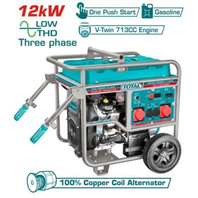 Ηλεκτρογεννήτρια Βενζίνης TOTAL 12.000W TP1150006T τριφασική