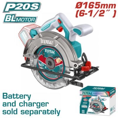 Δισκοπρίονο Μπαταρίας TOTAL 165mm TSLI1652 για επαγγελματική κοπή ξύλου