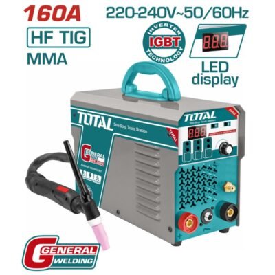 Ηλεκτροκόλληση Inverter Total Με Αέριο 160A TIG/MMA για καθαρές συγκολλήσεις