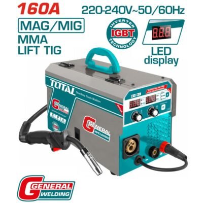 Ηλεκτροκόλληση Σύρματος Total 160A MIG/MAG/MMA/TIG Inverter