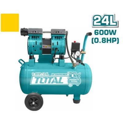 Αεροσυμπιεστής Total Χαμηλού Θορύβου 24Lit TCS1075241 χωρίς λάδι