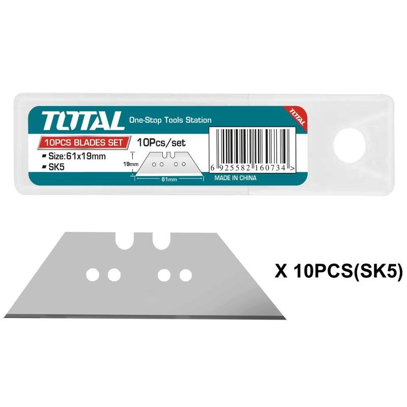 Total Ανταλλακτική Λεπίδα Set 10τεμ (Tht519611) για καθαρές και ακριβείς κοπές