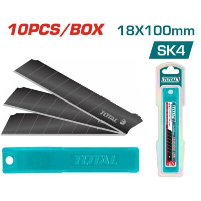 Total Λάμα Ανταλλακτική Μαύρη 18mm για κοπίδια με αντοχή και ακρίβεια