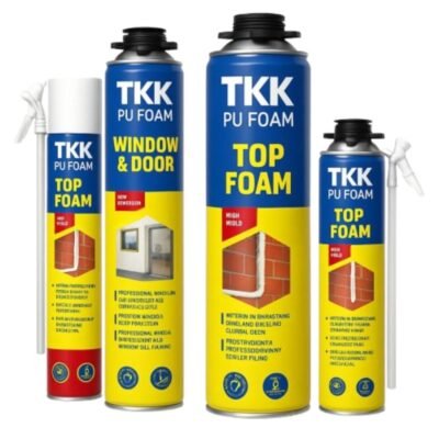 Αφροί Πολυουρεθάνης σε συσκευασίες TKK για μόνωση και σφράγιση