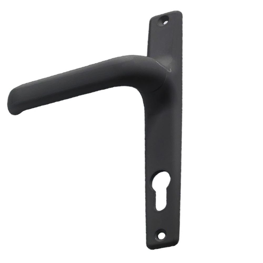 Πόμολο Αλουμινόπορτας Domus μαύρο 6145m – Ανθεκτικό πόμολο με μοντέρνο σχεδιασμό Πόμολο Αλουμινόπορτας Domus μαύρο 6145m με πλάκα και ελατήριο για πόρτες αλουμινίου