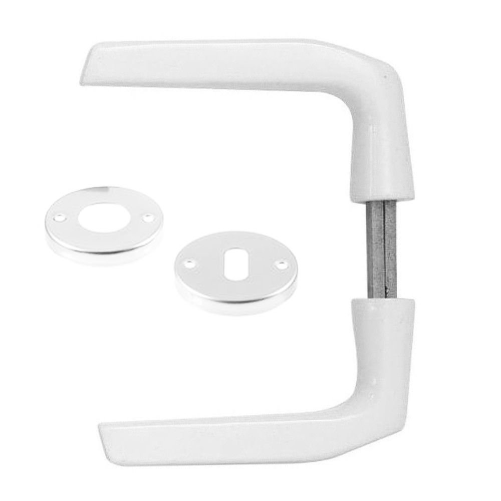 Πόμολο Καμαρόπορτας Νεοξάλ λευκό – Ανθεκτικό πόμολο αλουμινίου για μεσόπορτες με εργονομικό σχεδιασμό Πόμολο Καμαρόπορτας Νεοξάλ λευκό από αλουμίνιο – κομψό και ανθεκτικό πόμολο για ξύλινες μεσόπορτες