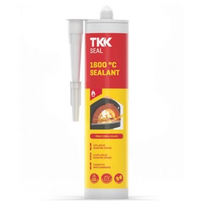 Σιλικόνη Υψηλής Θερμοκρασίας Tkk Μαύρη 1600°C 300ml – ιδανική για στεγανοποίηση σε σόμπες, τζάκια και καμινάδες.