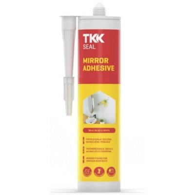 Σιλικόνη για καθρέπτη Tkk 300ml, λευκή ουδέτερη σιλικόνη για ασφαλή συγκόλληση καθρεπτών σε γυψοσανίδα, ξύλο, μέταλλο ή πλαστικό.