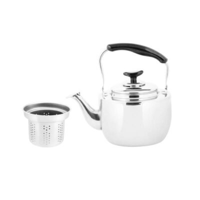 Τσαγιέρα inox 3L με μοντέρνο σχεδιασμό και ανθεκτική κατασκευή από ανοξείδωτο ατσάλι.
