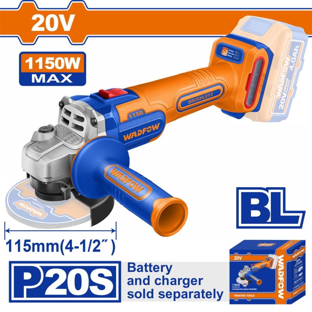 Γωνιακός Τροχός Wadfow 115mm για κοπή και λείανση με ακρίβεια.