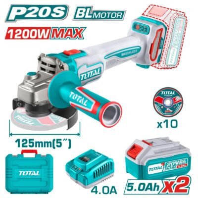 Γωνιακός Τροχός Μπαταρίας Total Tagli2212532e σε κοντινή προβολή