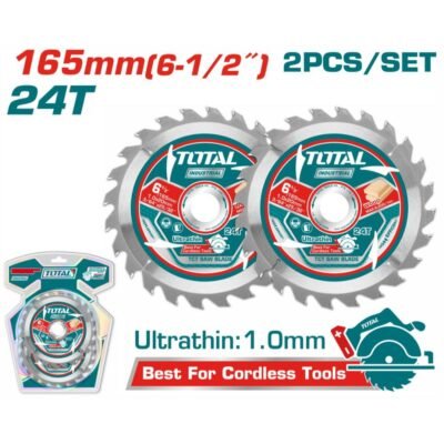 Δίσκοι Κοπής Ξύλου Total Φ-165 2tem για καθαρή και ακριβή κοπή