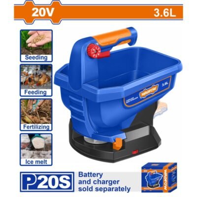 Διασκορπιστής Σπορών Μπαταρίας Wadfow για ομοιόμορφη διανομή σπόρων.