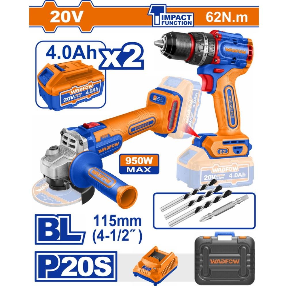 Δραπανοκατσάβιδο + Κρουστικό Wadfow Wck20273e ισχυρής απόδοσης