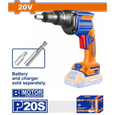 Κατσαβίδι Γυψοσανίδας Μπαταρίας Wadfow σε χρήση για γρήγορη βίδωμα γυψοσανίδας.