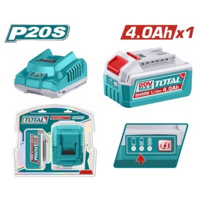 Μπαταρία & Φορτιστής Εργαλείων Total Tfbcpk1012