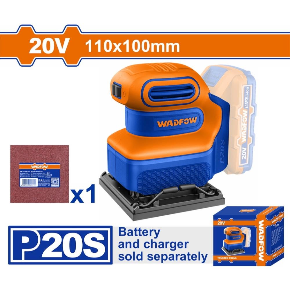 Παλμικό Τριβείο Μπαταρίας Χούφτας Wadfow για άνετη λείανση ξύλου και μετάλλου