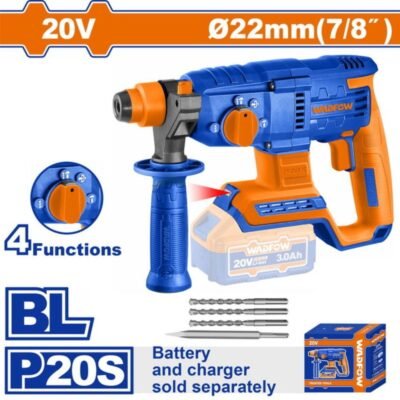 Πνευματικό Πιστολέτο Μπαταρία Wadfow 22mm σε κοντινή προβολή του εργαλείου