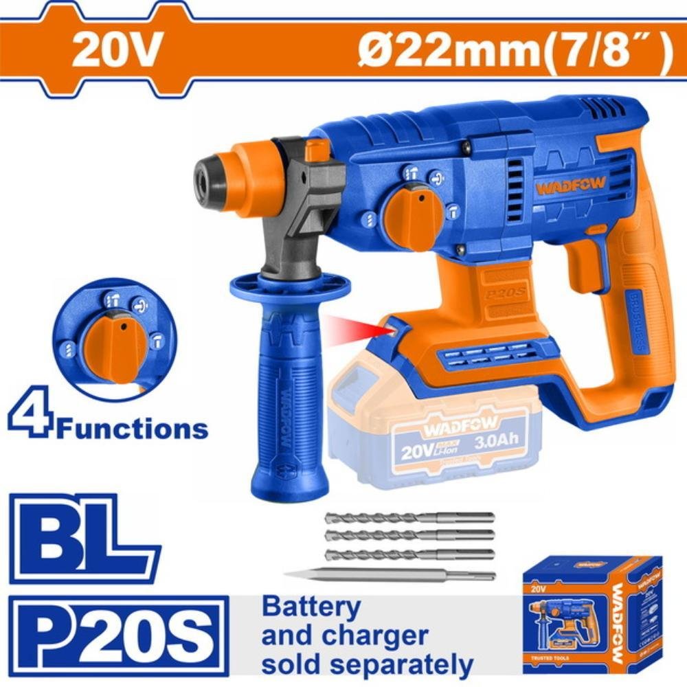 Πνευματικό Πιστολέτο Μπαταρία Wadfow 22mm σε κοντινή προβολή του εργαλείου