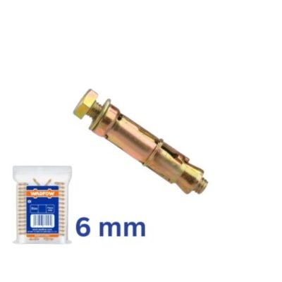 Βύσματα Μεταλλικά Wadfow Με Βίδα 6 mm για δυνατή και ασφαλή στερέωση