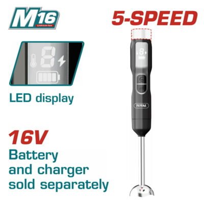 Μπλέντερ Χειρός Μπαταρίας Total TJB047K σε κοντινή φωτογραφία.