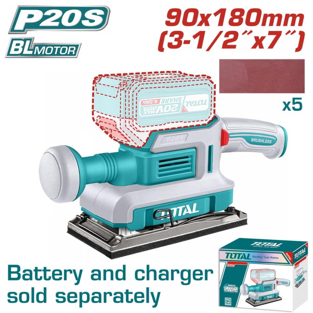 Παλμικό Τριβείο Μπαταρία Total Tfsli2031 για εργασίες λείανσης