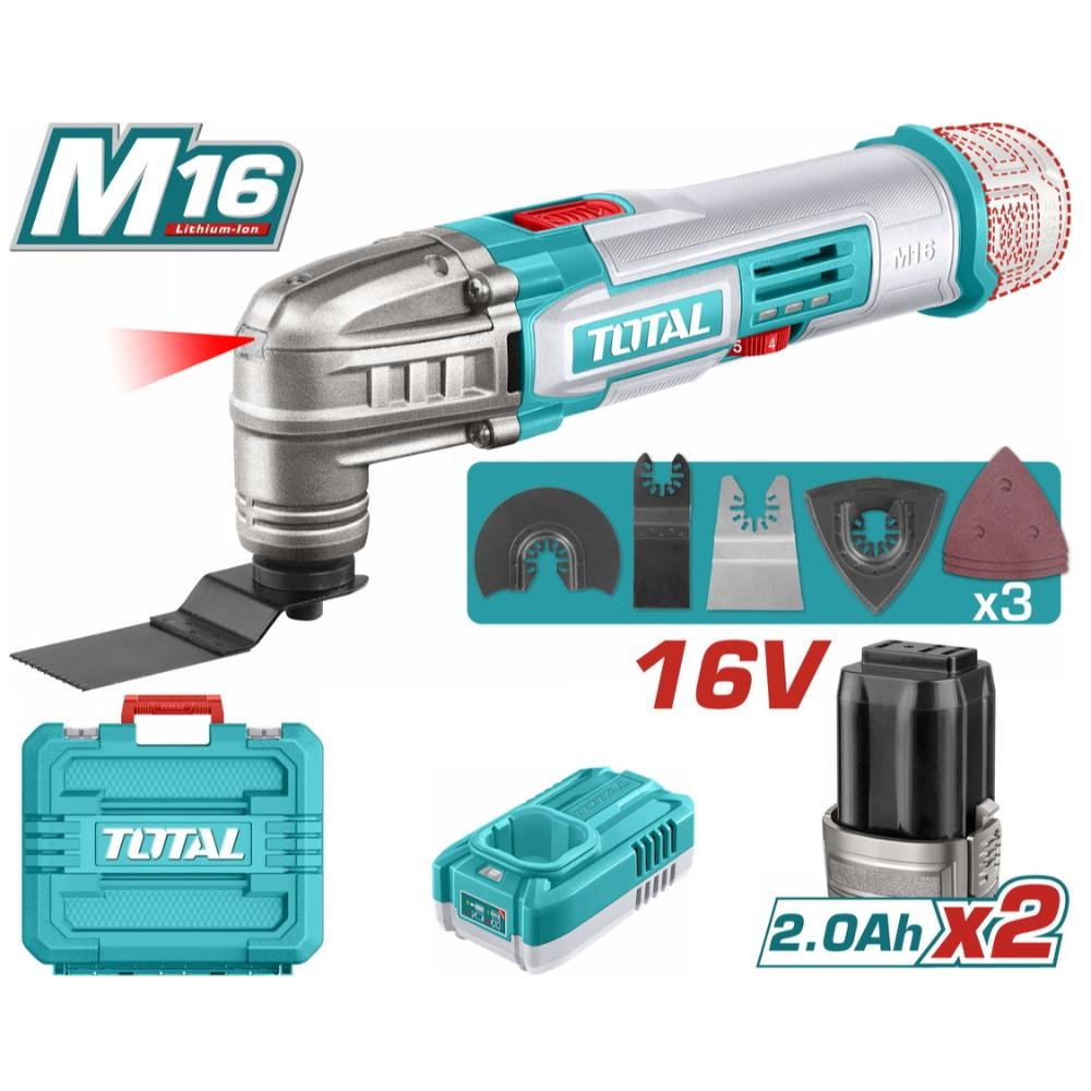 Πολυεργαλείο Μπαταρίας Total TMLI16222E σε προβολή προϊόντος.