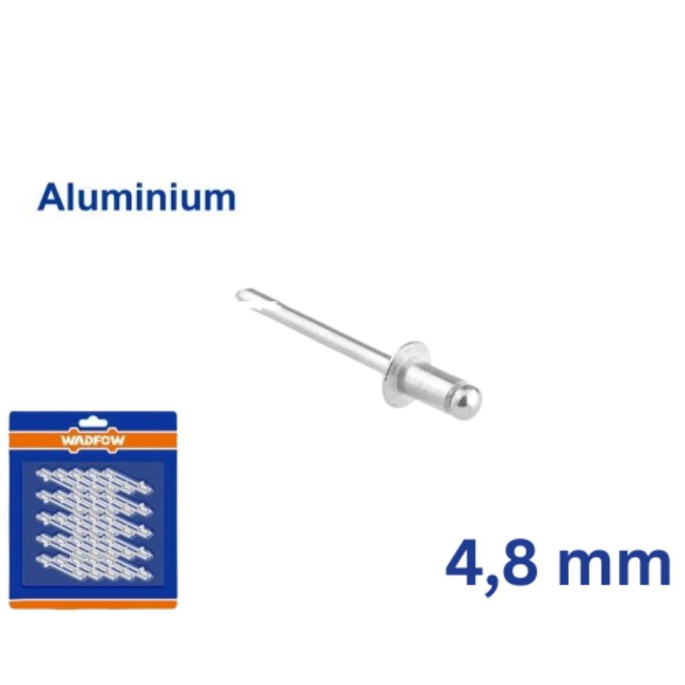 Πριτσίνια Αλουμινίου. 4.8 mm Wadfow υψηλής αντοχής Πριτσίνια Αλουμινίου. 4.8 mm Wadfow για ανθεκτική και σταθερή στερέωση