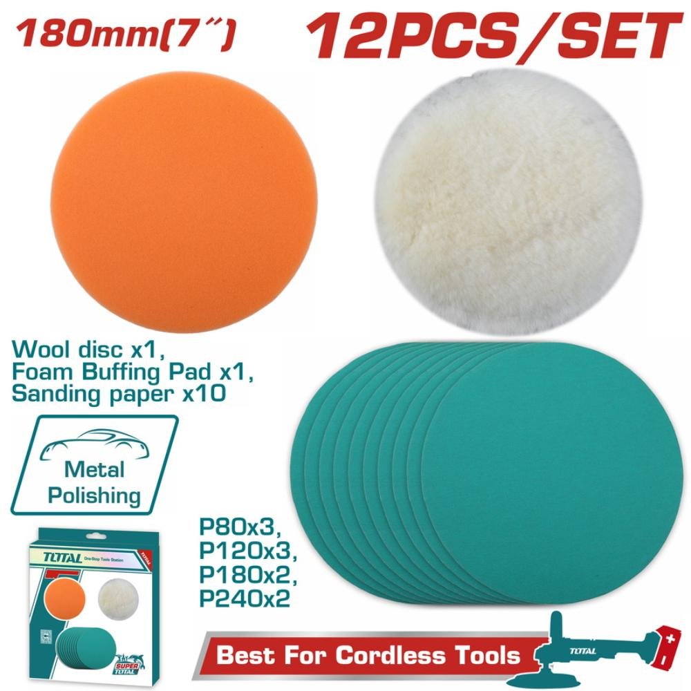 Σετ Γυαλίσματος Αλοιφαδόρου Total 12τεμ για επαγγελματικό φινίρισμα και άριστη λάμψη.