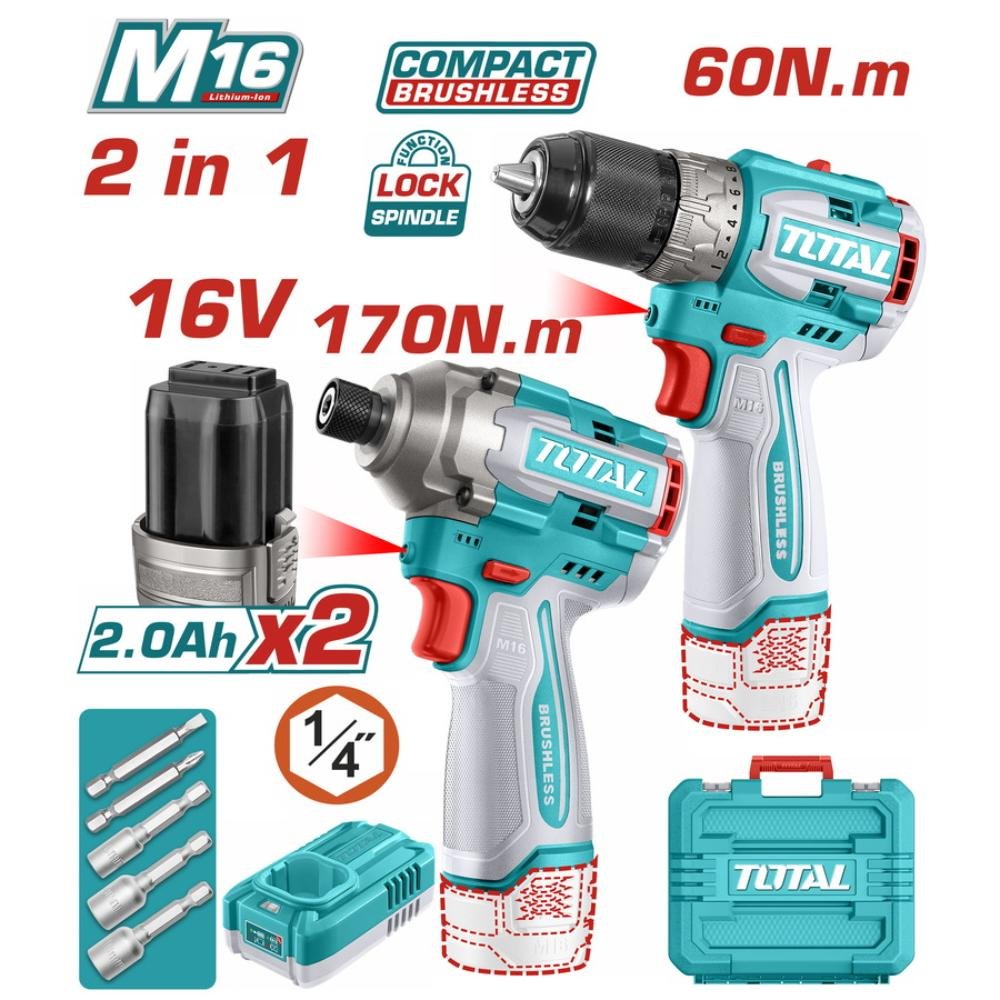 Σετ Εργαλείων Μπαταρίας 16v Tosli240968 σε πλήρη προβολή