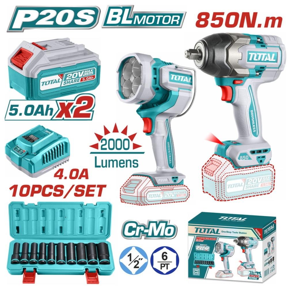 Σετ Εργαλείων Μπαταρίας Tosli241181e με ισχυρά και πρακτικά εργαλεία.