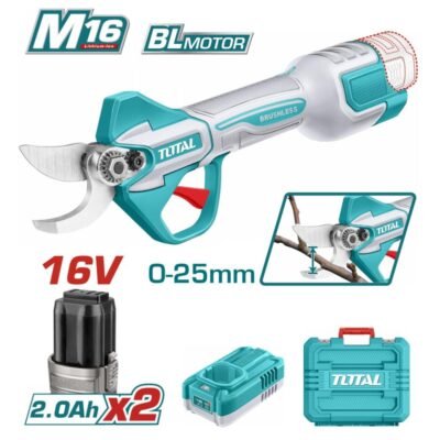 Ψαλίδι Κλαδέματος Μπαταρίας Total 16V TSSLI162582E σε προβολή προϊόντος.