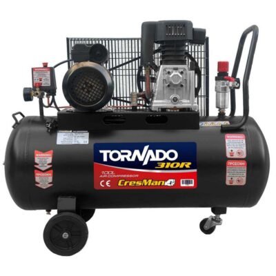 Κομπρεσέρ αέρος Cresman 100l με στιβαρή κατασκευή και σταθερή παροχή αέρα για συνεργεία και DIY