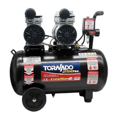Κομπρεσέρ αέρος αθόρυβο Cresman 50l με ισχυρή παροχή αέρα και αθόρυβη λειτουργία για συνεργεία & DIY