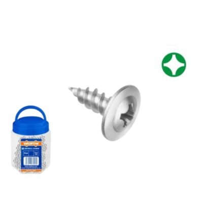 Λαμαρινόβιδα Wadfow Φαρδύ Κεφάλι Σε Βαζάκι για στερέωση λαμαρίνας και μετάλλου