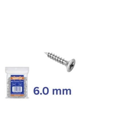 Νοβοπανόβιδα Wadfow Γαλβάνιζέ 6 mm για ξύλο και νοβοπάν