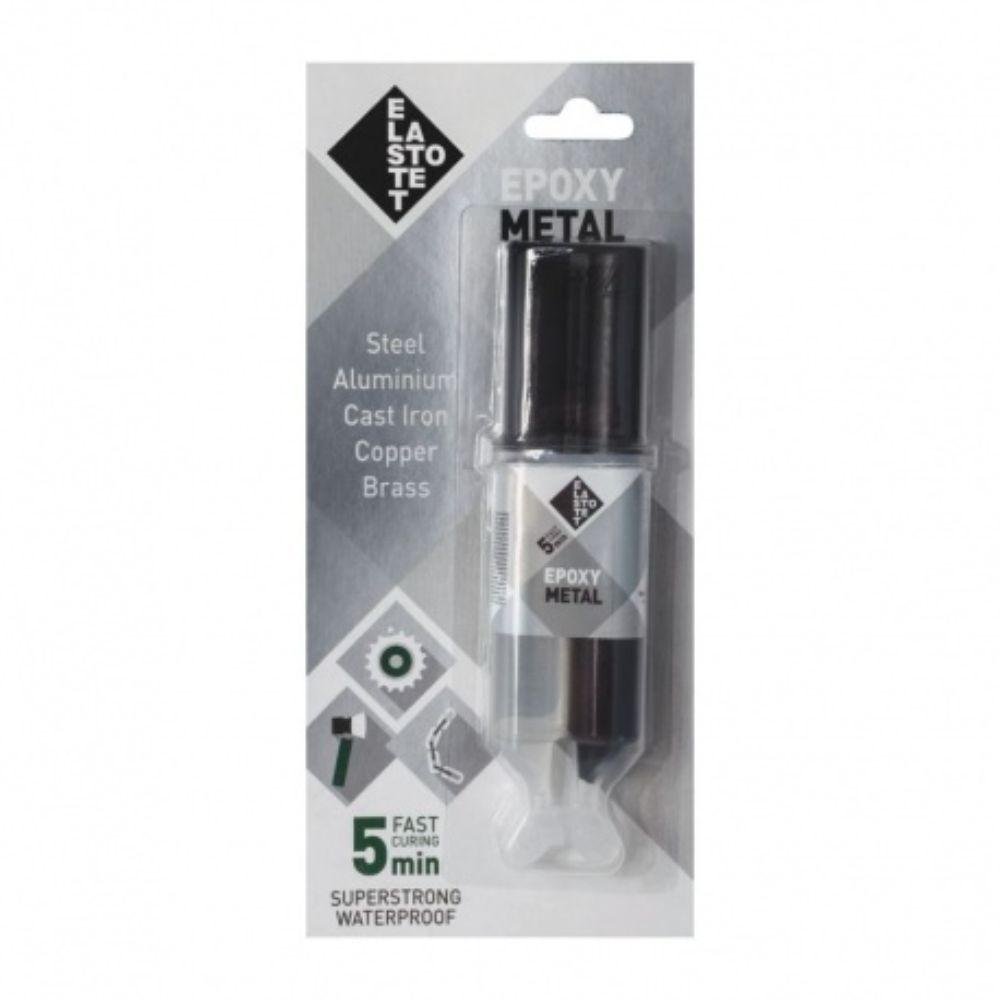 Κόλλα Εποξική Epoxy Metal 28ml 5Min Elastotet σε διπλή σύριγγα