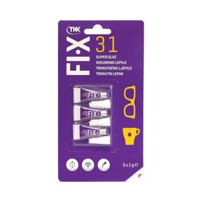 Κόλλα Στιγμής Tkk Fix31 3x1g – Γρήγορη και ισχυρή συγκόλληση για μέταλλο, ξύλο, πλαστικό και γυαλί