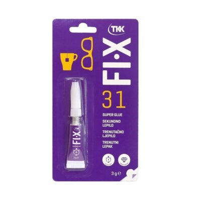 Κόλλα Στιγμής Tkk Fix31 Super Glue – Ισχυρή και γρήγορη συγκόλληση για μέταλλο, ξύλο, πλαστικό και γυαλί