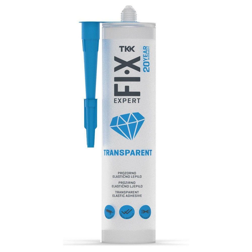 Κόλλα Φύσιγγα Tkk Fix Expert 290ml – Διαφανής, ελαστική και ανθεκτική για γυαλί, πλαστικό, ξύλο και μέταλλο