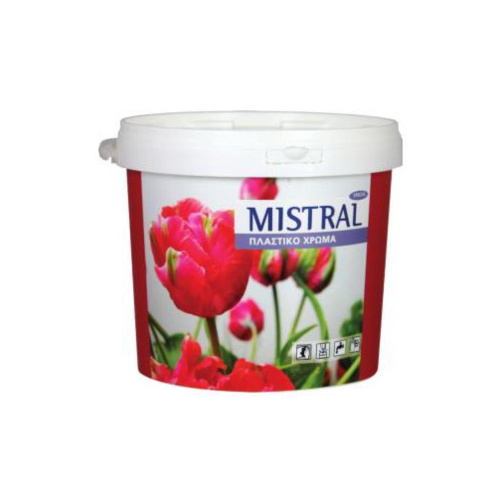 Πλαστικό Mistral Special για λευκές και ζωντανές επιφάνειες σε τοίχους και οροφές