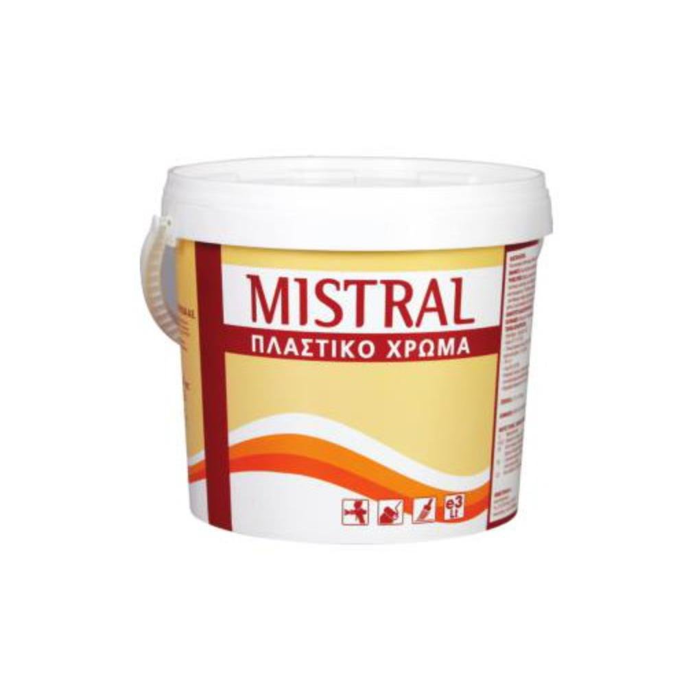 Πλαστικό Χρώμα Mistral για λευκό ματ φινίρισμα σε τοίχους και οροφές