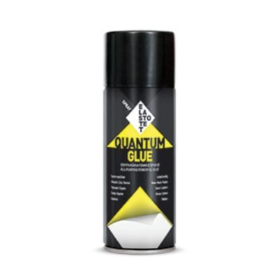 Σπρέι Κόλλας Quantum 400ml για ισχυρή συγκόλληση σε ξύλο, μέταλλο, ύφασμα και πλαστικό.