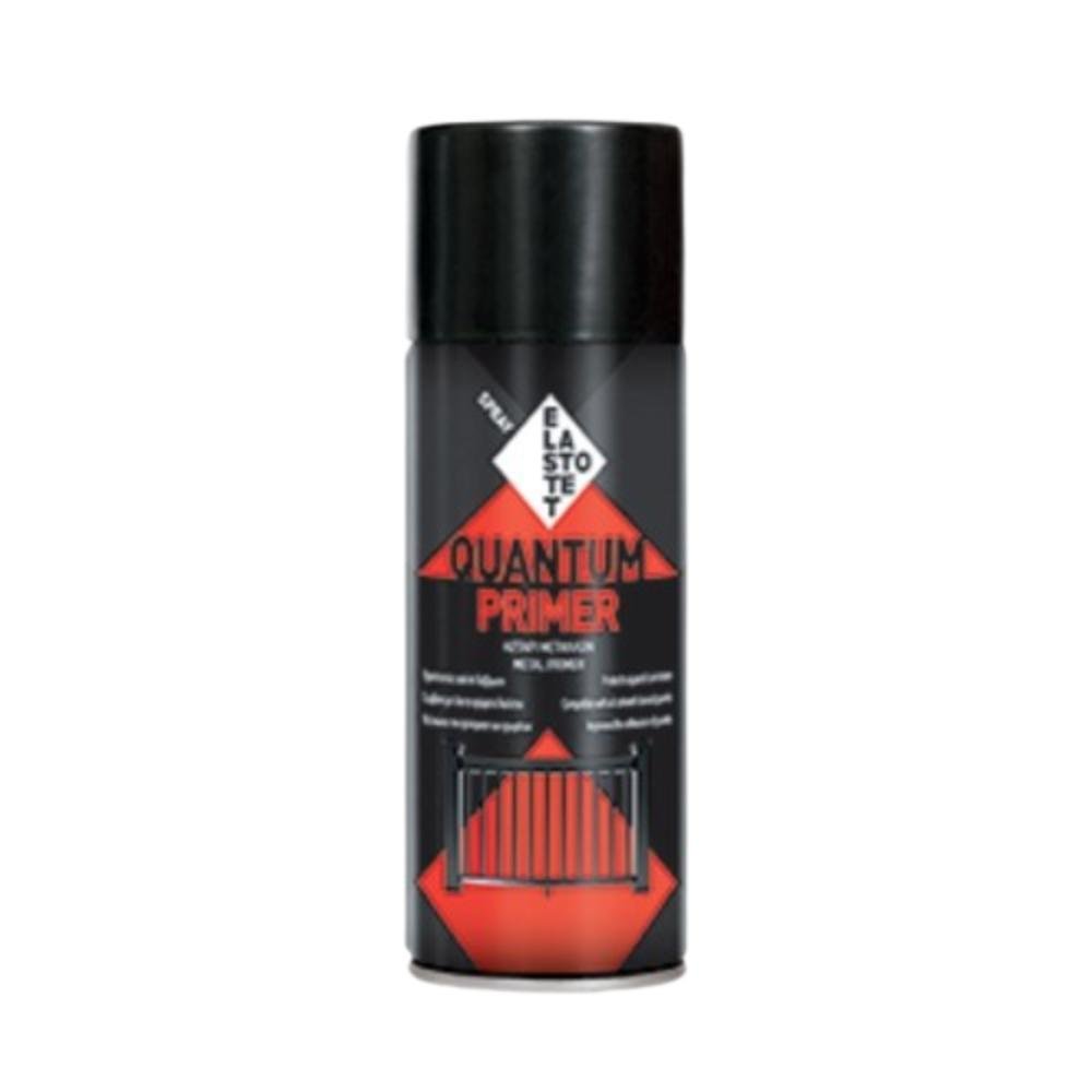 Σπρέυ Αστάρι Quantum Primer White 400ml Elastotet για προστασία μεταλλικών επιφανειών