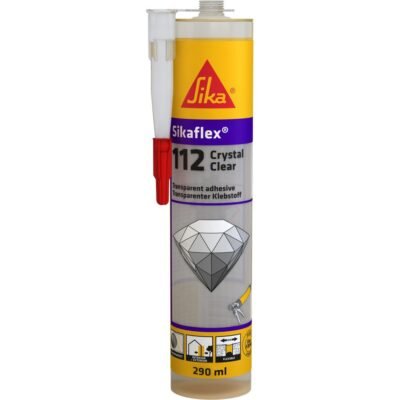 Σφραγιστικό Sika Sikaflex 112 Crystal Clear Υπερδιάφανο 290ml για αρμούς και συγκόλληση