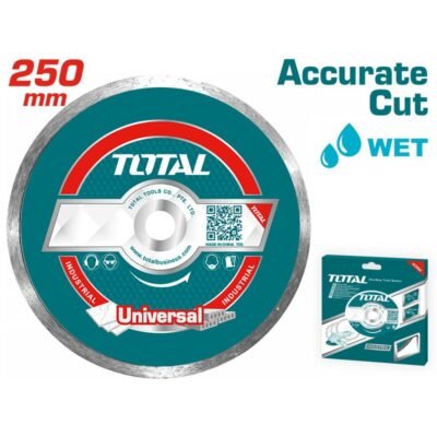 Total Διαμαντόδισκος 250mm για κοπή μπετόν, πέτρα και πλακάκια